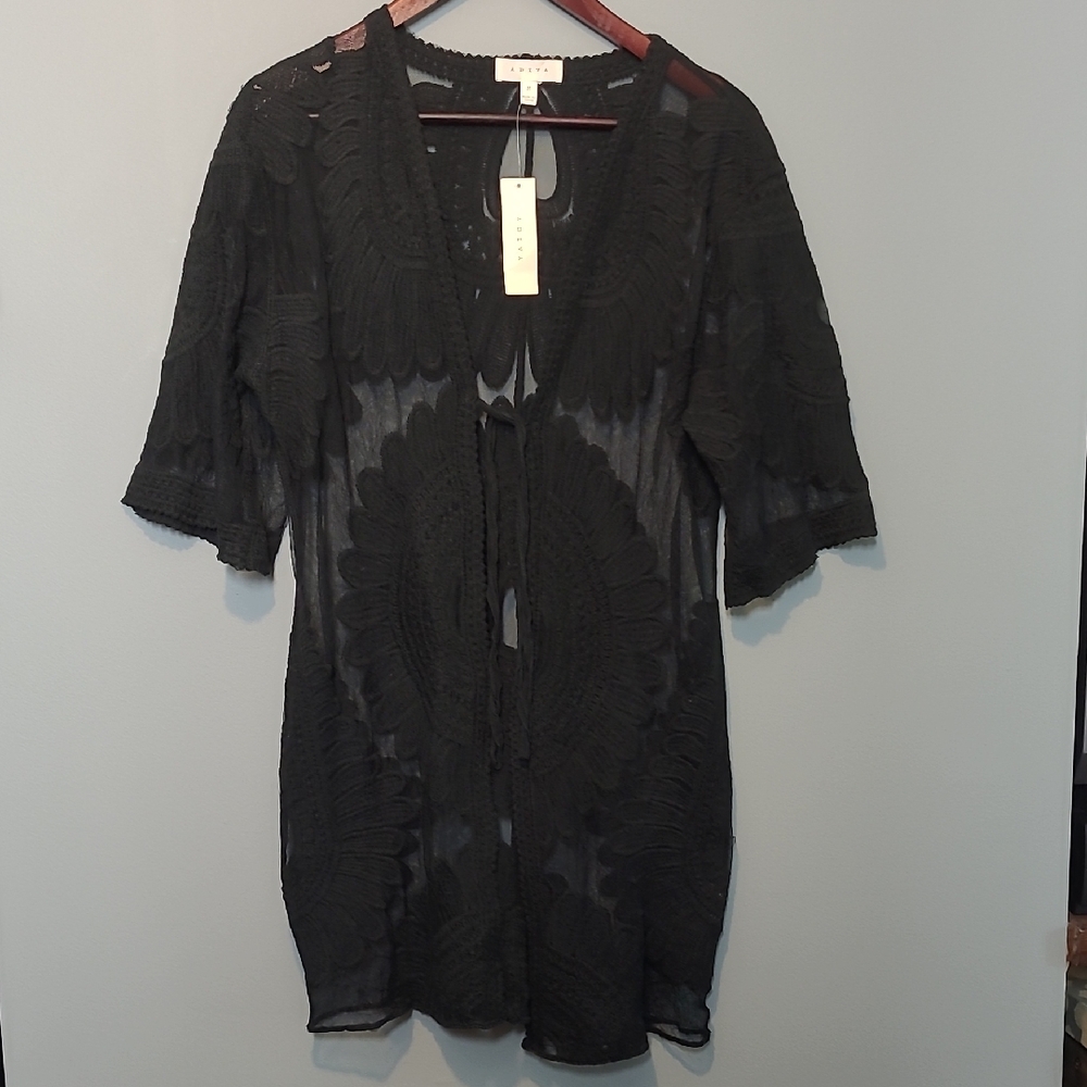 Adiva Black Lace Overlay